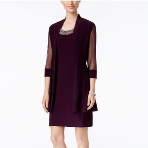 NWT R & M Richards Embellished Dress and Jacket